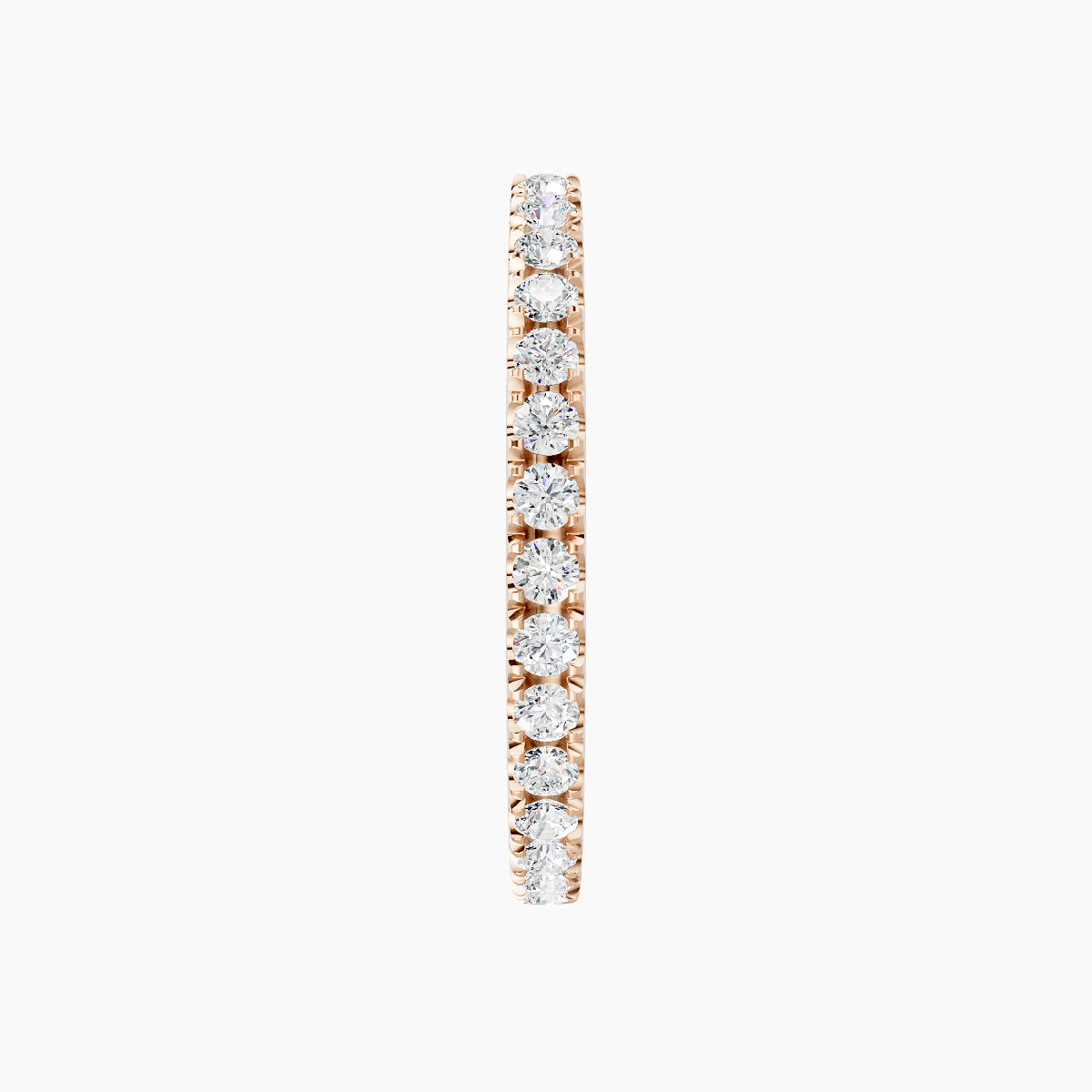 Terra | 18k Rose Gold 11 mm Diamond Hoop Piercing