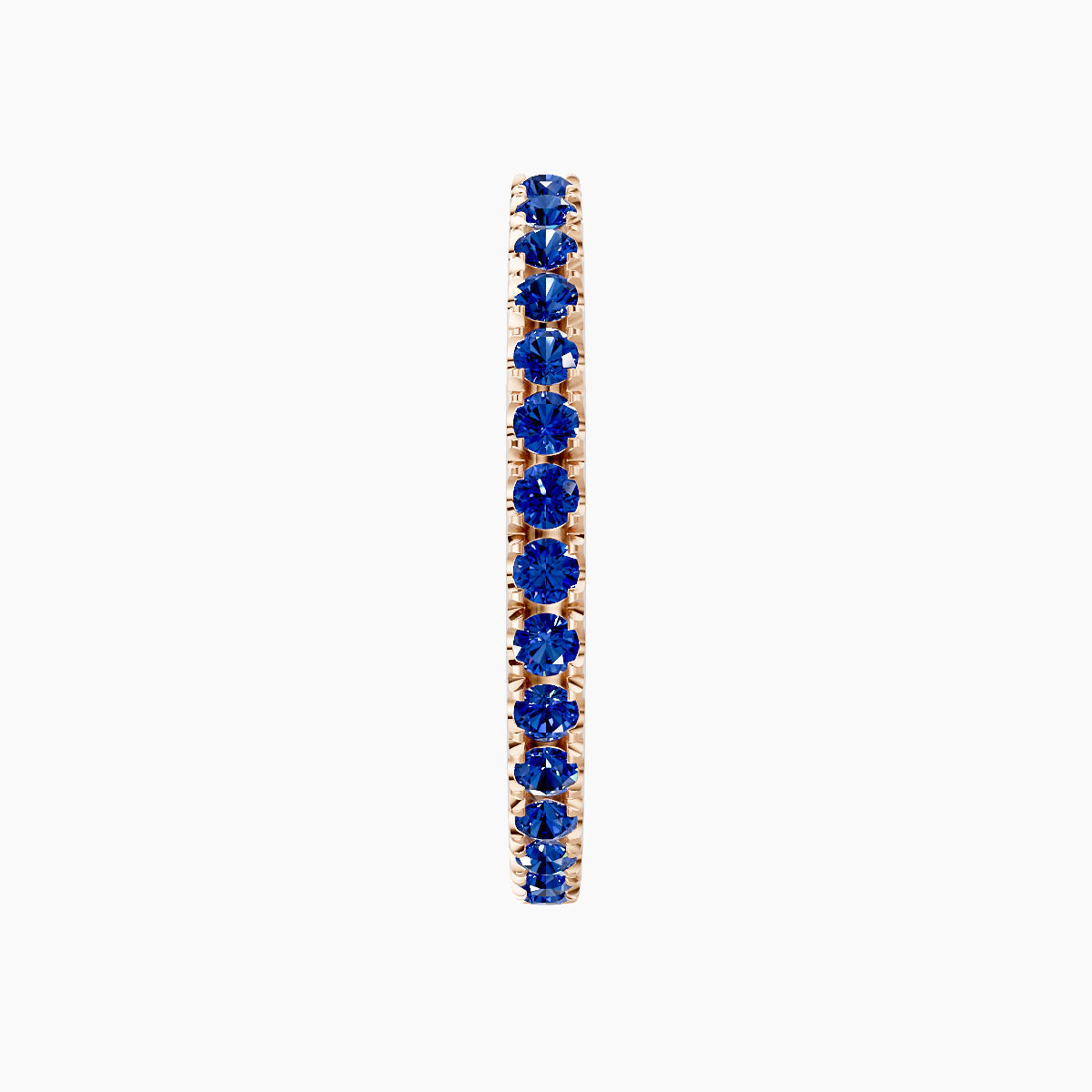 Terra | 18k Rose Gold 11 mm Sapphire Hoop Piercing