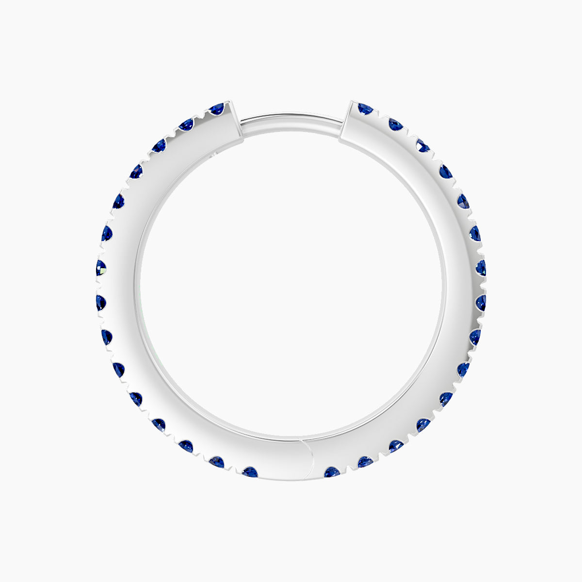 Terra | 18k White Gold 11 mm Sapphire Hoop Piercing