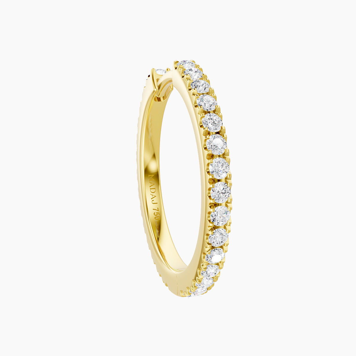 Terra | 18k Yellow Gold 11 mm Diamond Hoop Piercing