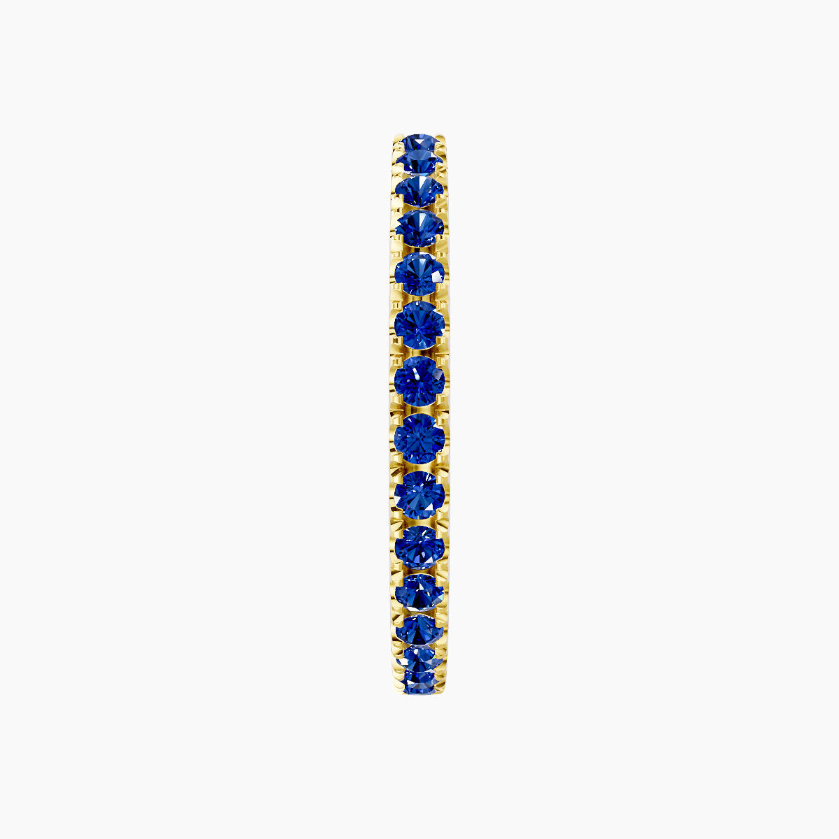 Terra | 18k Yellow Gold 11 mm Sapphire Hoop Piercing