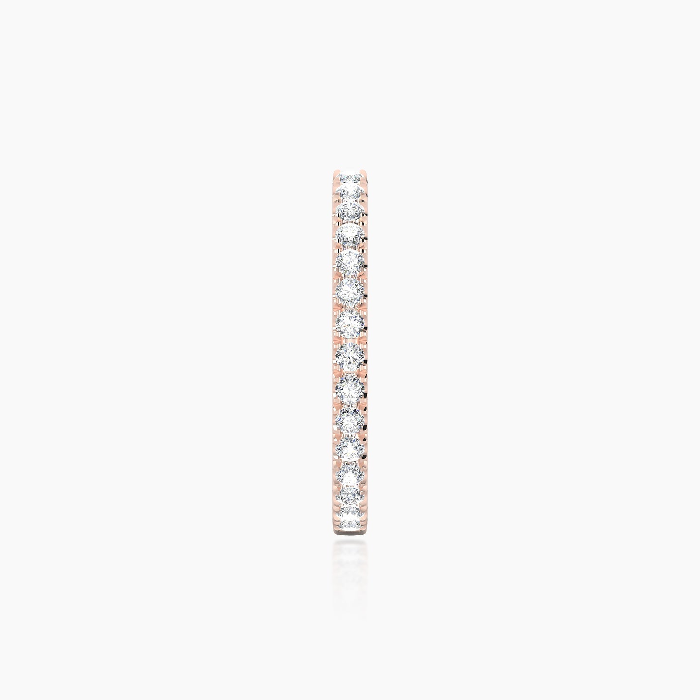 Terra | 18k Rose Gold 11 mm Diamond Hoop Piercing