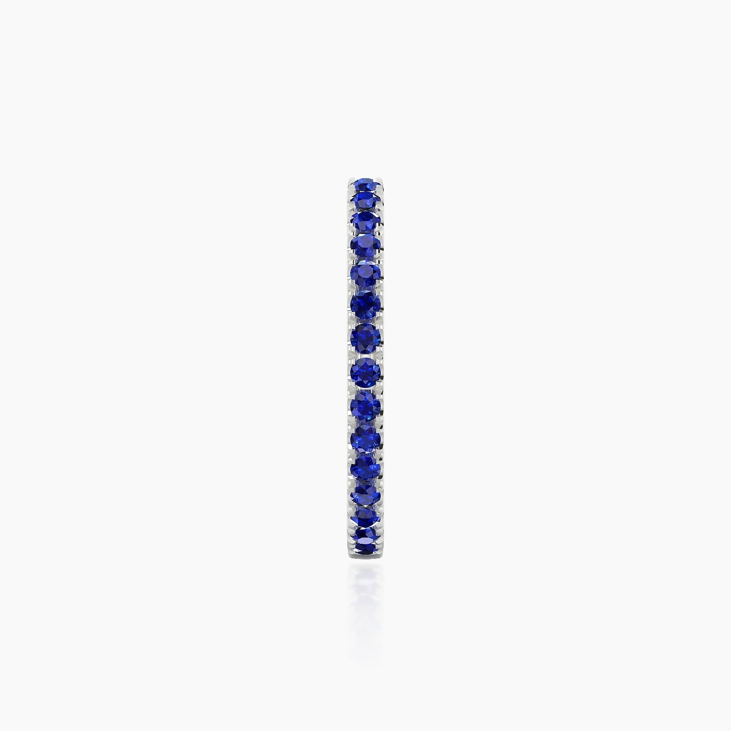 Terra | 18k White Gold 11 mm Sapphire Hoop Piercing