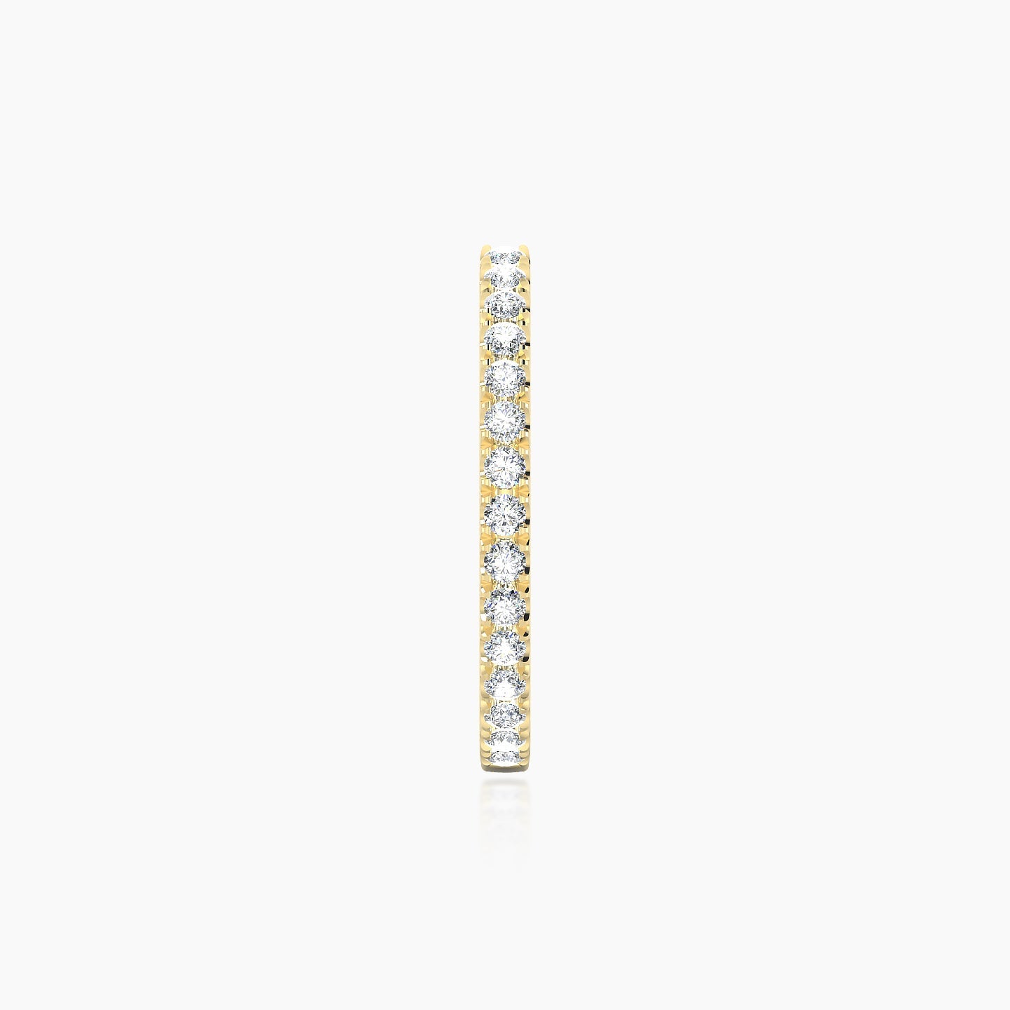 Terra | 18k Yellow Gold 11 mm Diamond Hoop Piercing