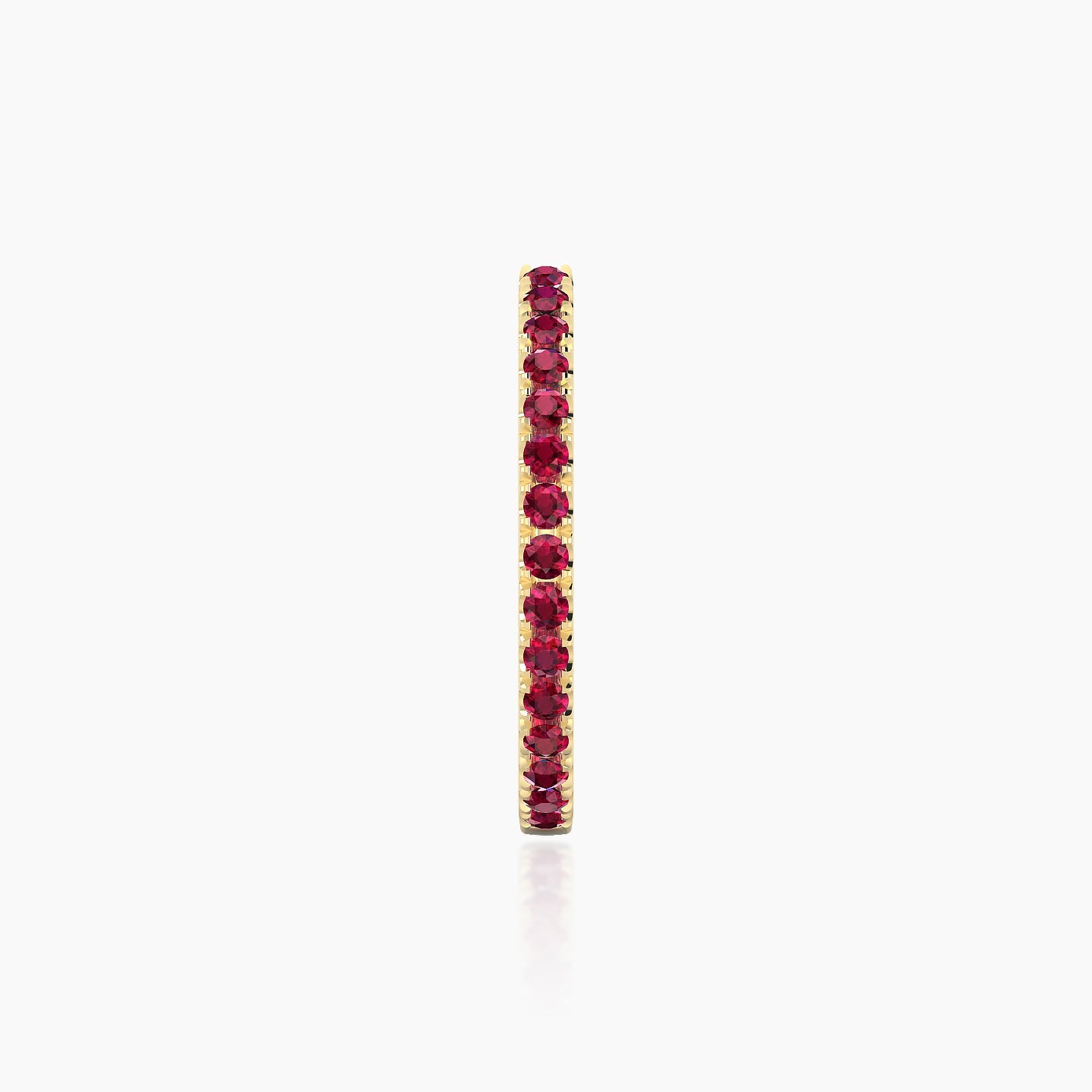 Terra | 18k Yellow Gold 11 mm Ruby Hoop Piercing