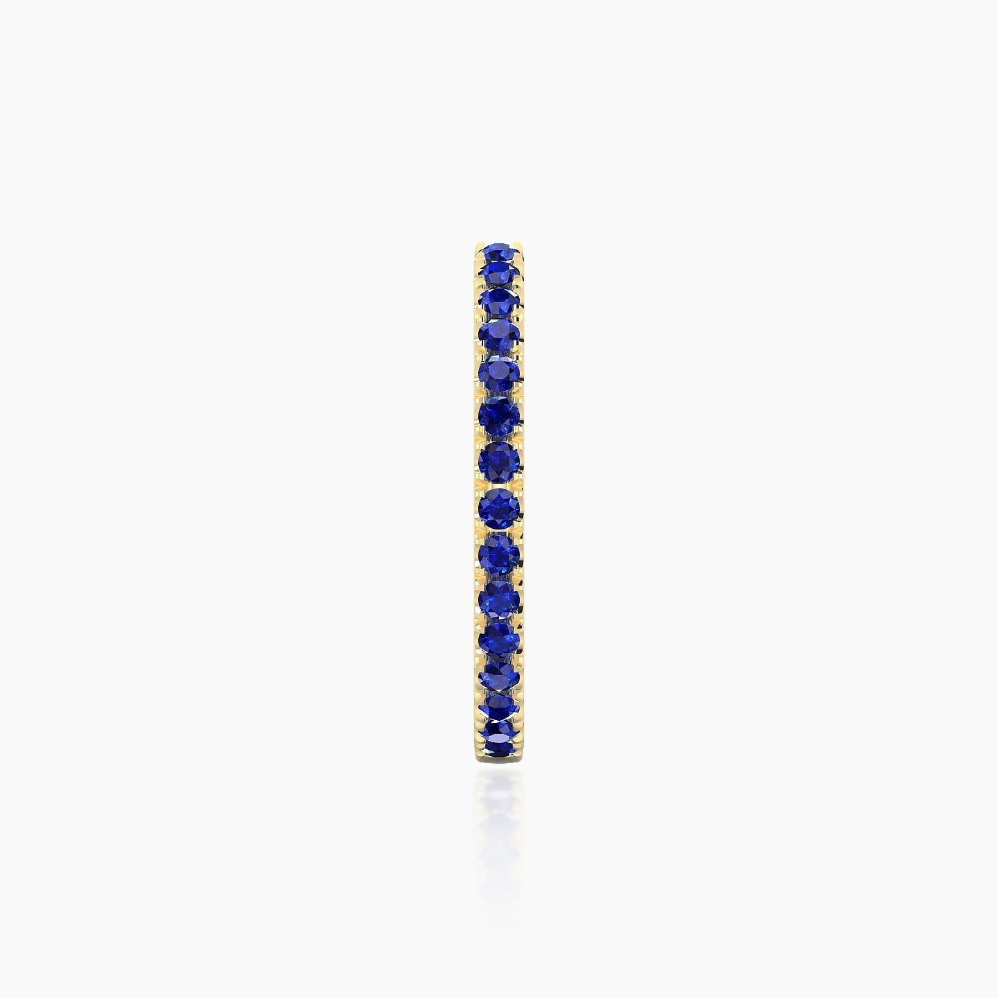 Terra | 18k Yellow Gold 11 mm Sapphire Hoop Piercing