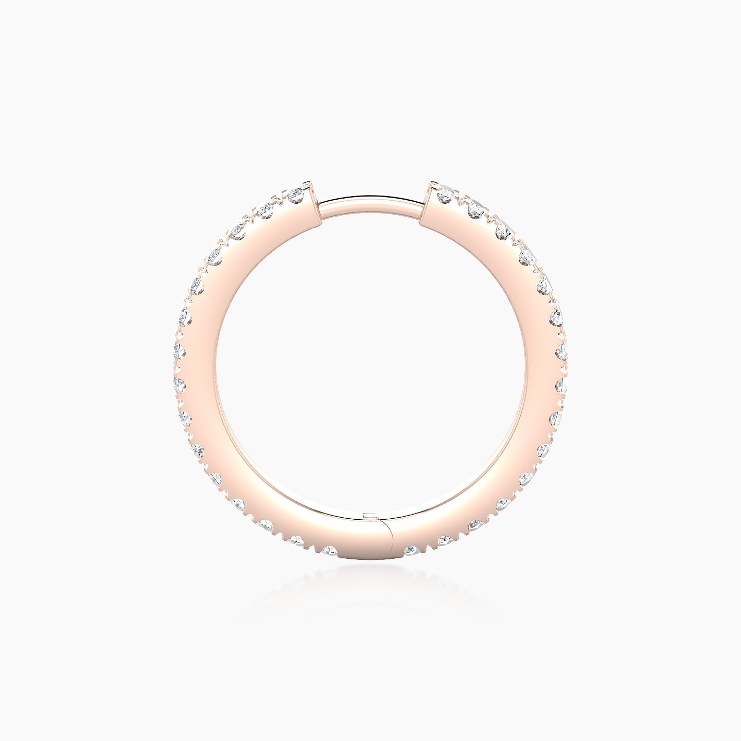 Terra | 18k Rose Gold 11 mm Diamond Hoop Piercing