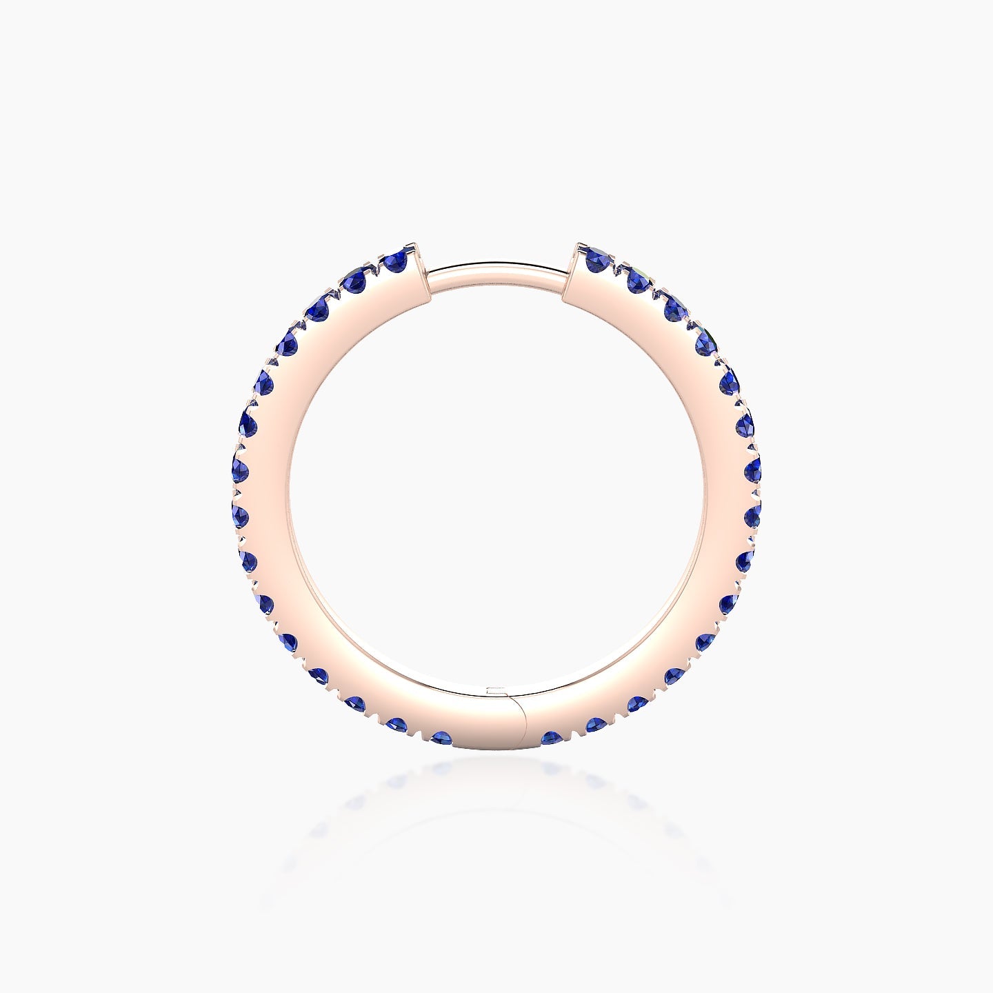 Terra | 18k Rose Gold 11 mm Sapphire Hoop Piercing