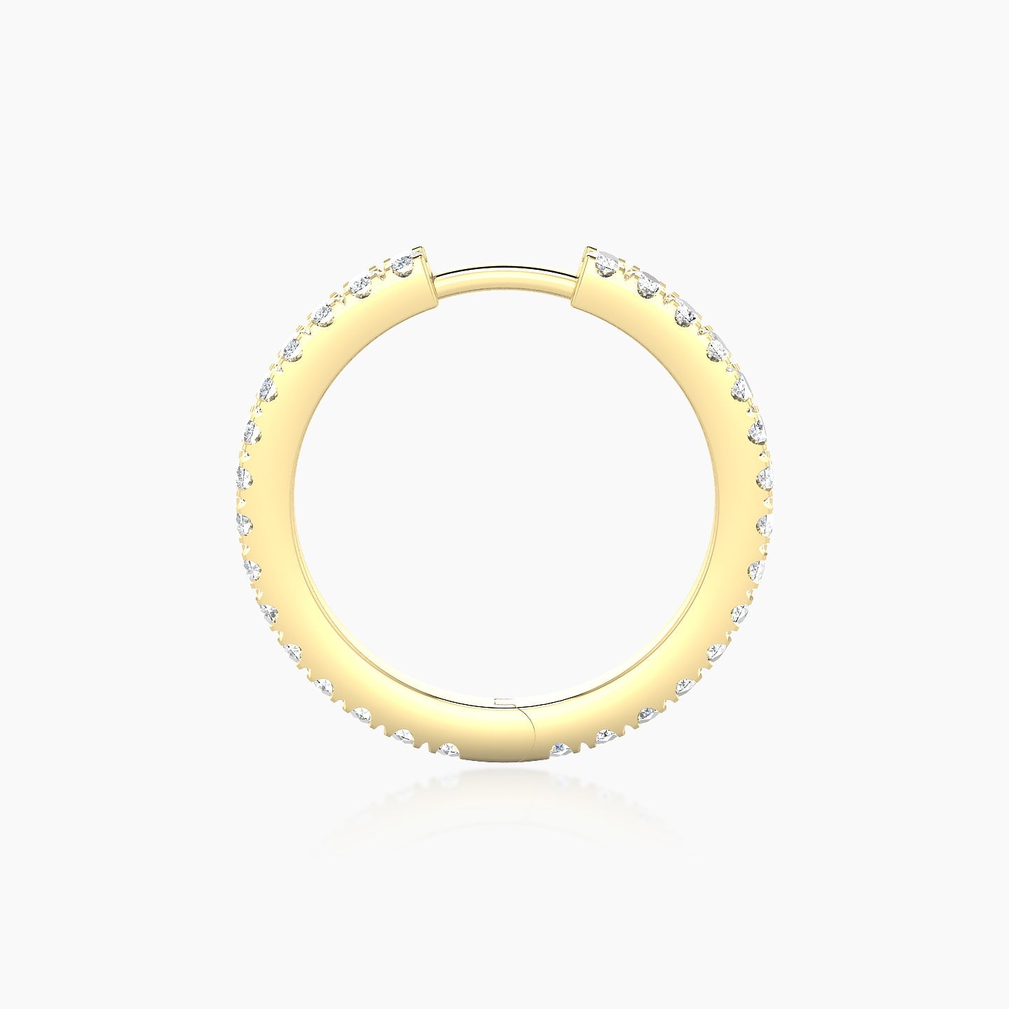 Terra | 18k Yellow Gold 11 mm Diamond Hoop Piercing