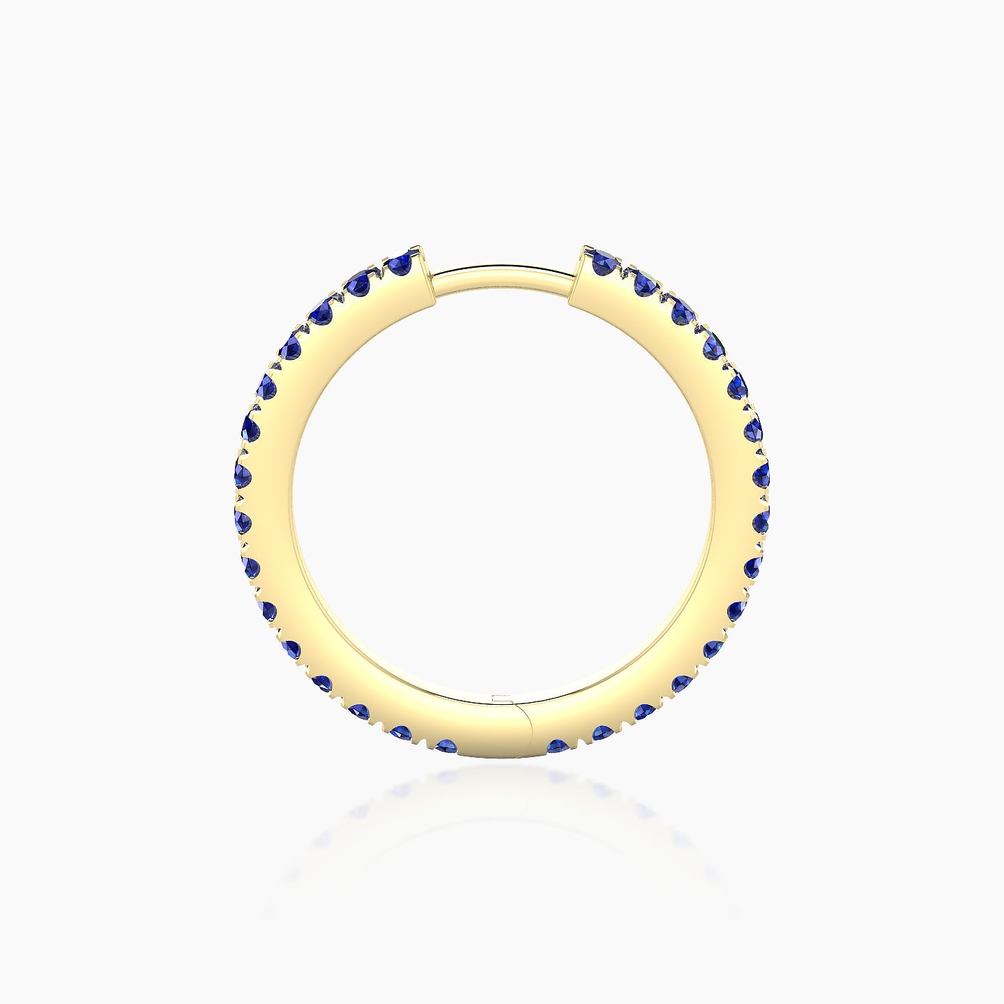 Terra | 18k Yellow Gold 11 mm Sapphire Hoop Piercing