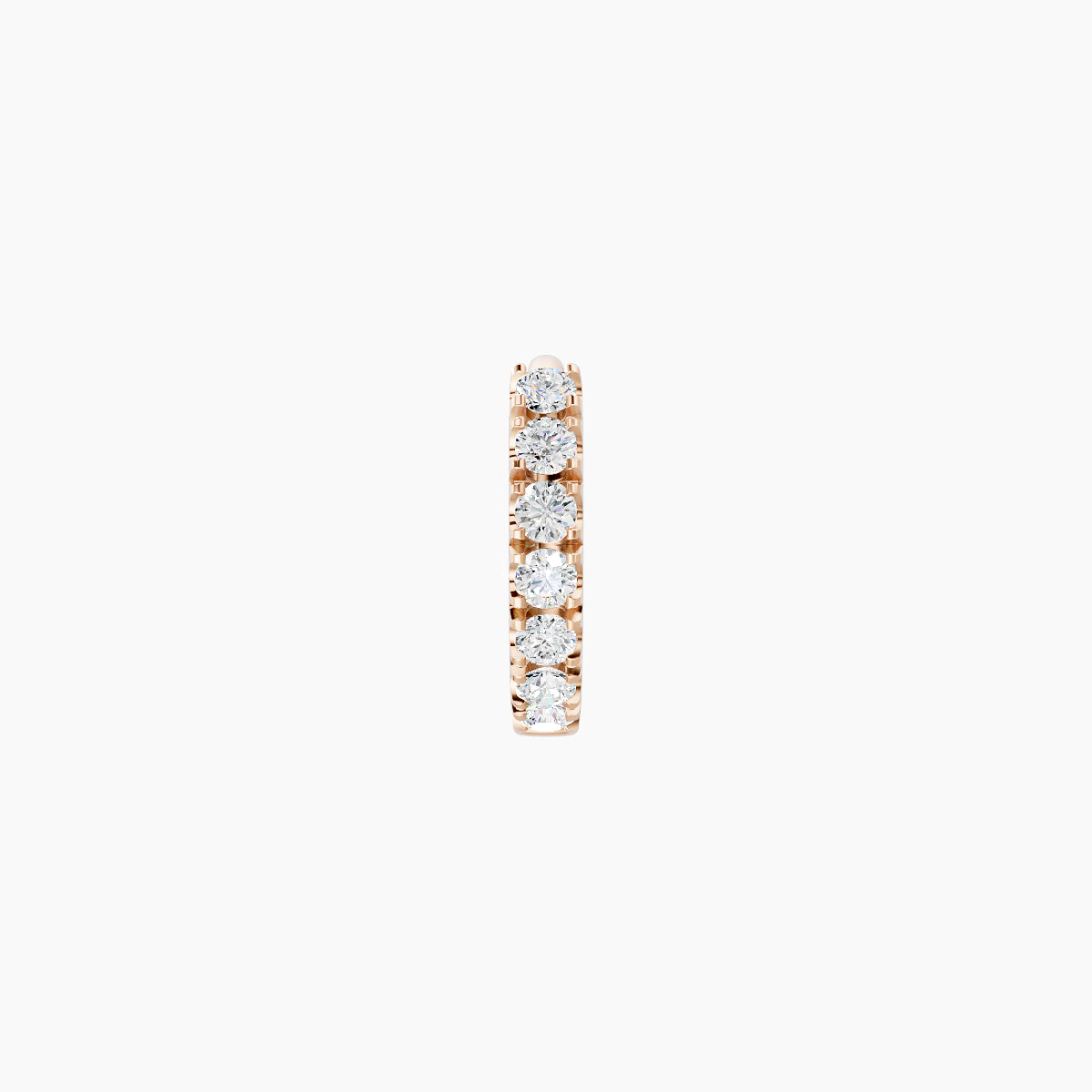 Terra | 18k Rose Gold 5 mm Diamond Hoop Piercing