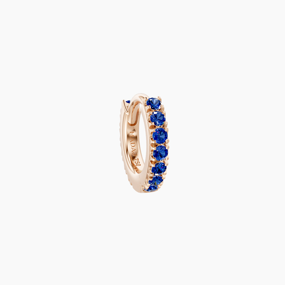 Terra | 18k Rose Gold 5 mm Sapphire Hoop Piercing