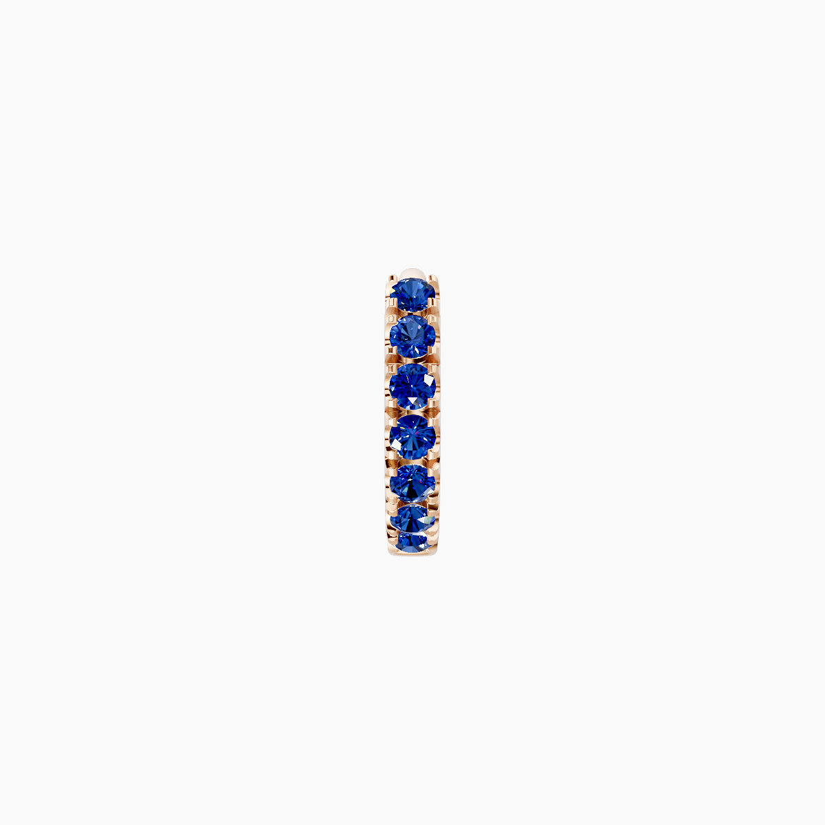 Terra | 18k Rose Gold 5 mm Sapphire Hoop Piercing