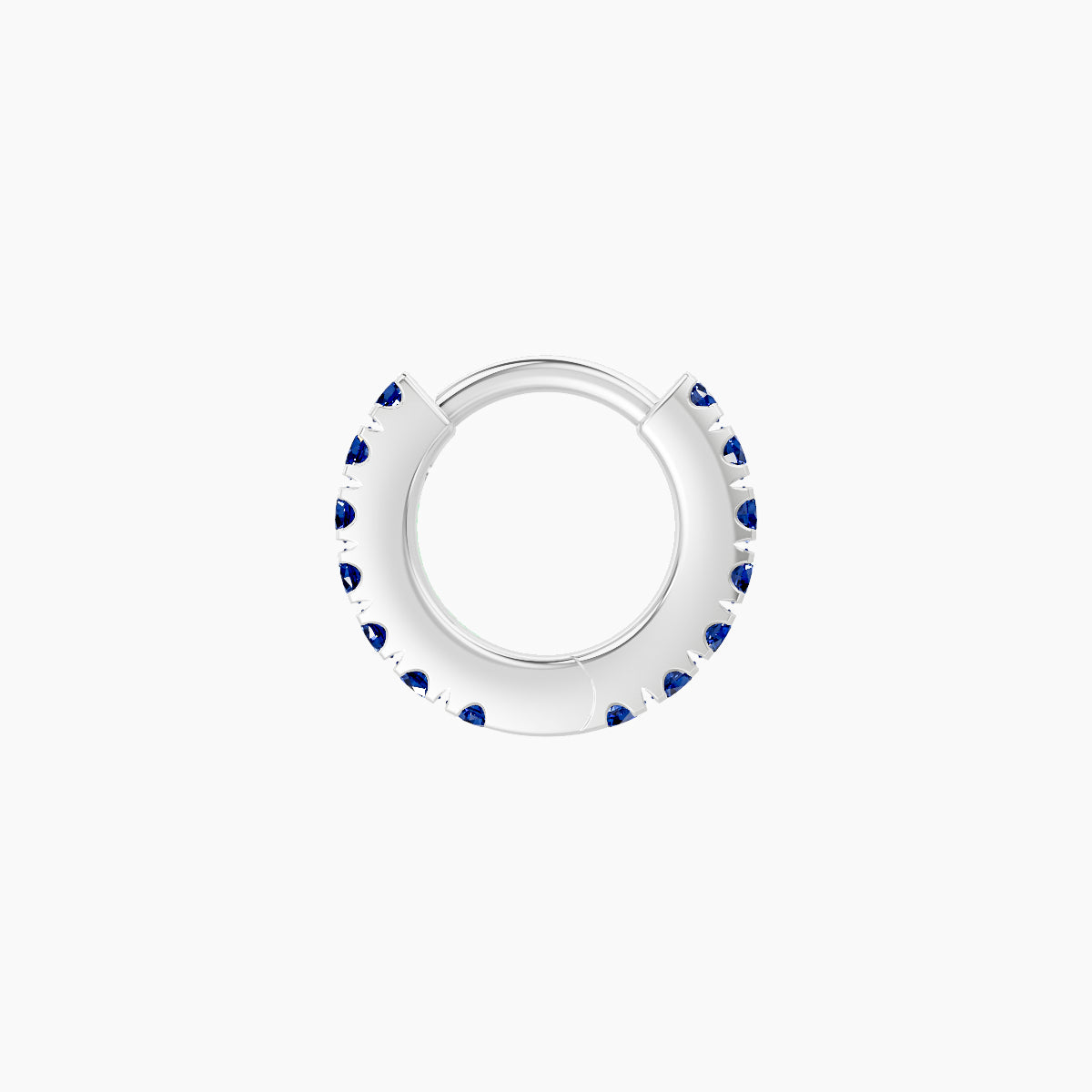 Terra | 18k White Gold 5 mm Sapphire Hoop Piercing