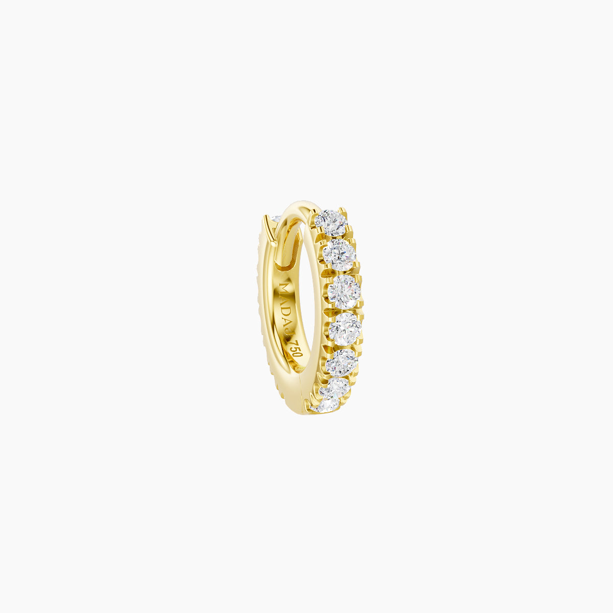 Terra | 18k Yellow Gold 5 mm Diamond Hoop Piercing