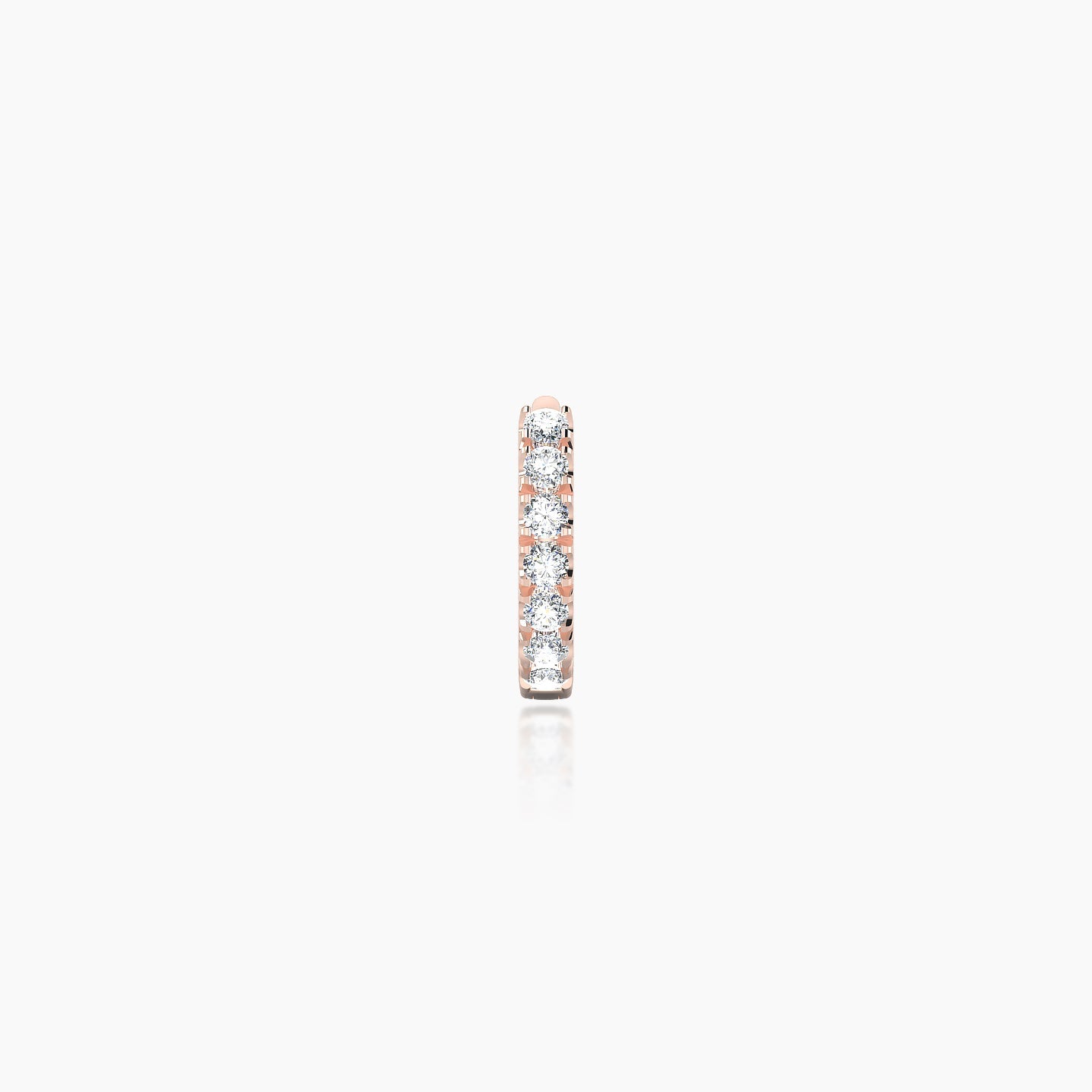 Terra | 18k Rose Gold 5 mm Diamond Hoop Piercing