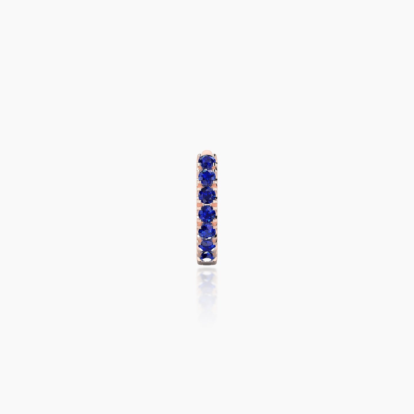 Terra | 18k Rose Gold 5 mm Sapphire Hoop Piercing