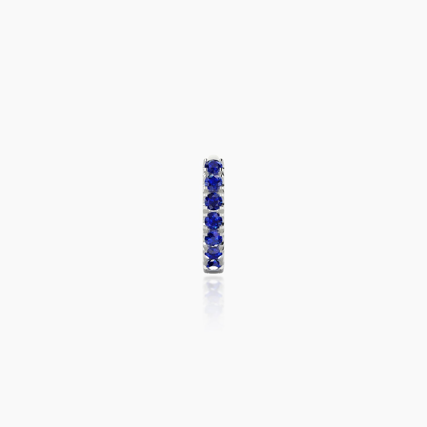 Terra | 18k White Gold 5 mm Sapphire Hoop Piercing