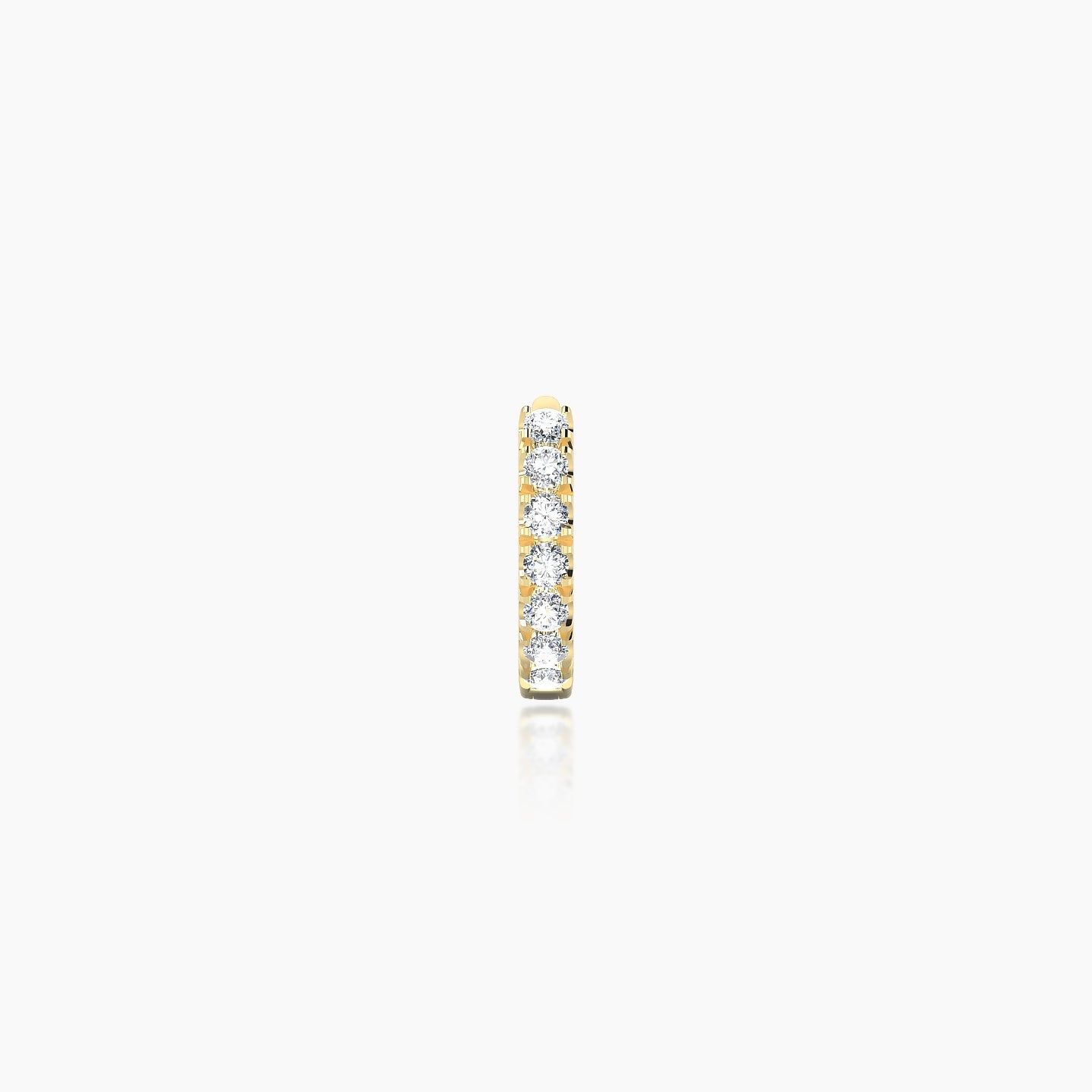 Terra | 18k Yellow Gold 5 mm Diamond Hoop Piercing