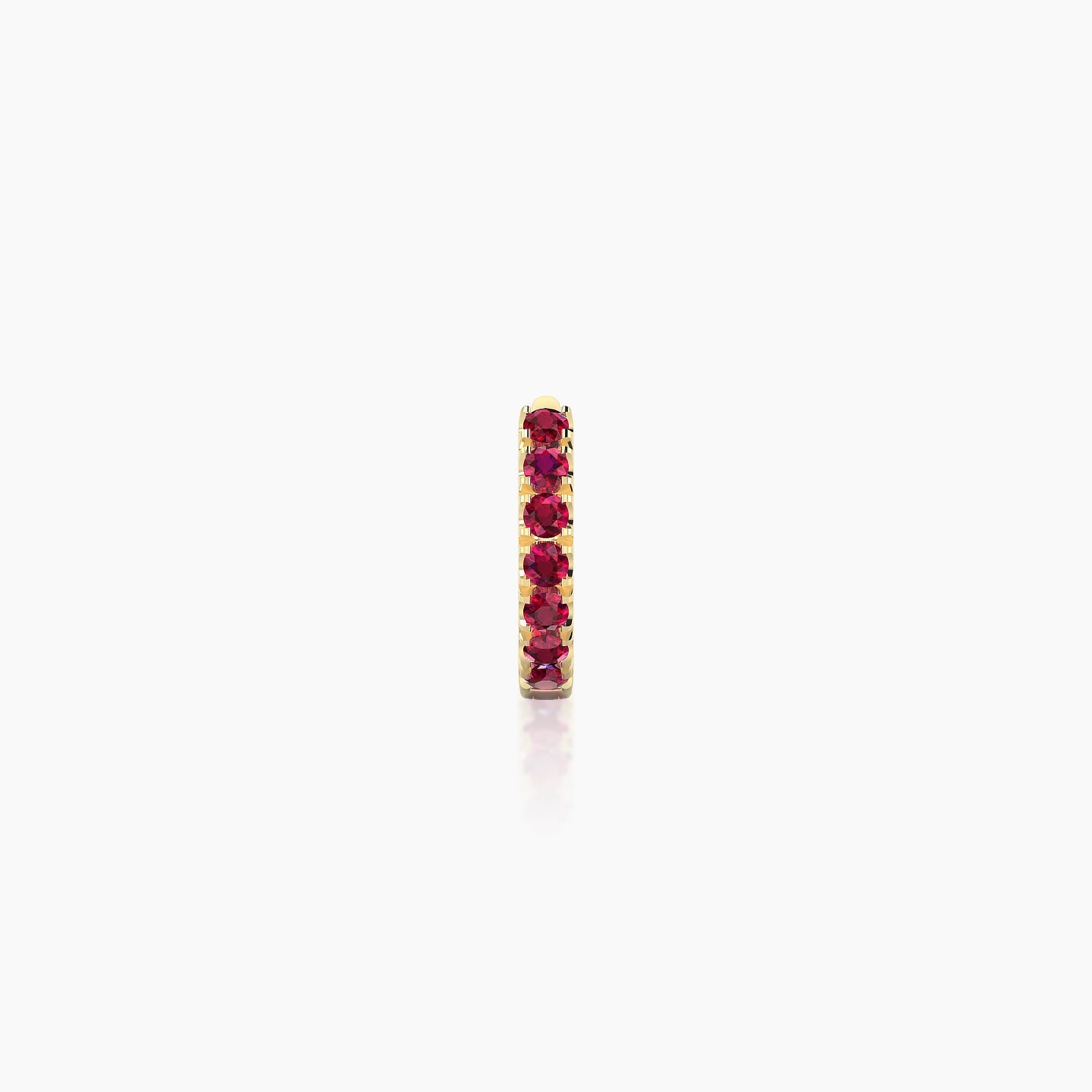 Terra | 18k Yellow Gold 5 mm Ruby Hoop Piercing