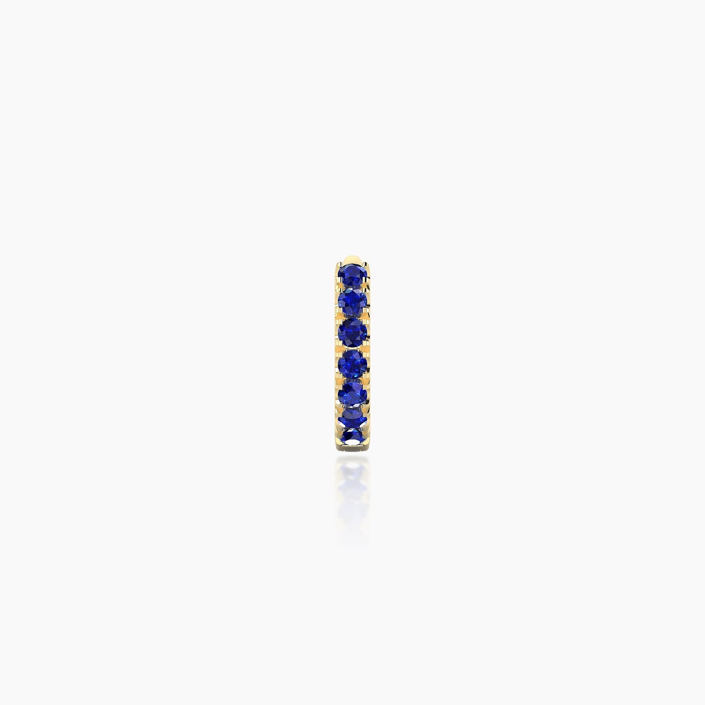 Terra | 18k Yellow Gold 5 mm Sapphire Hoop Piercing