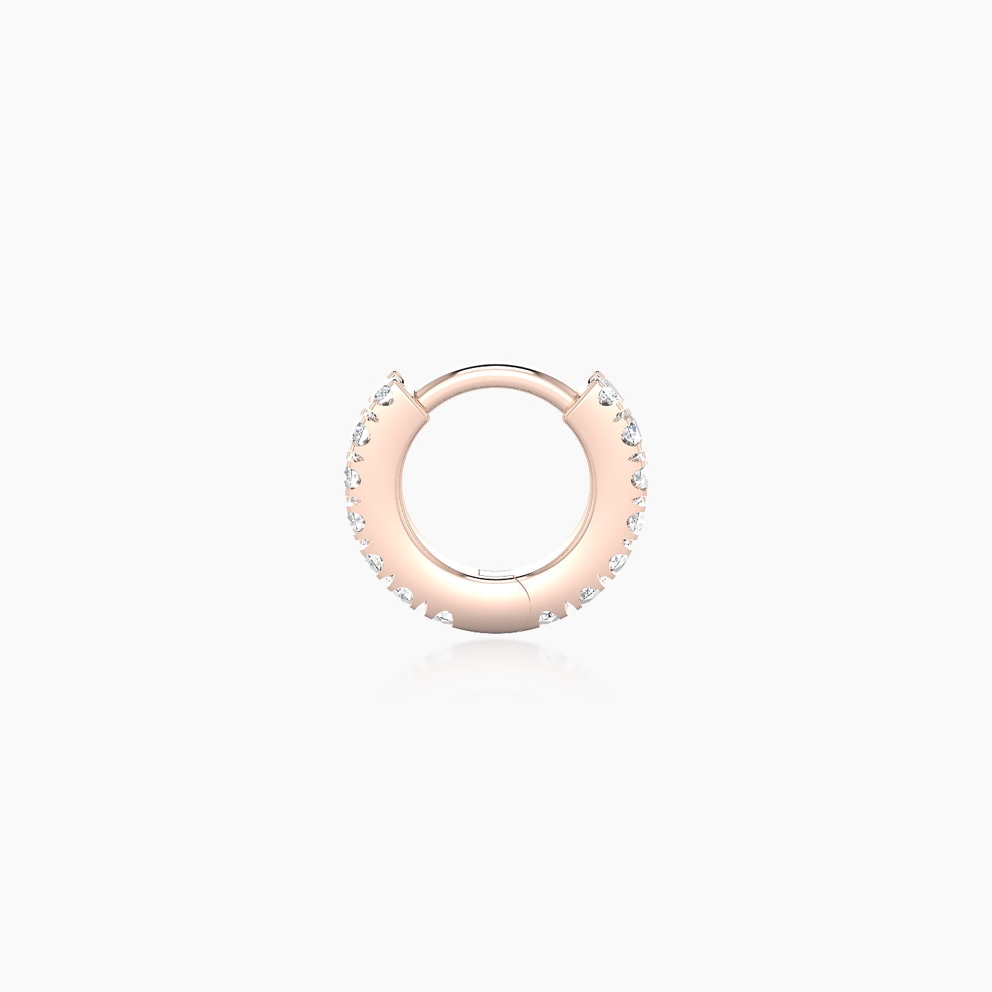 Terra | 18k Rose Gold 5 mm Diamond Hoop Piercing