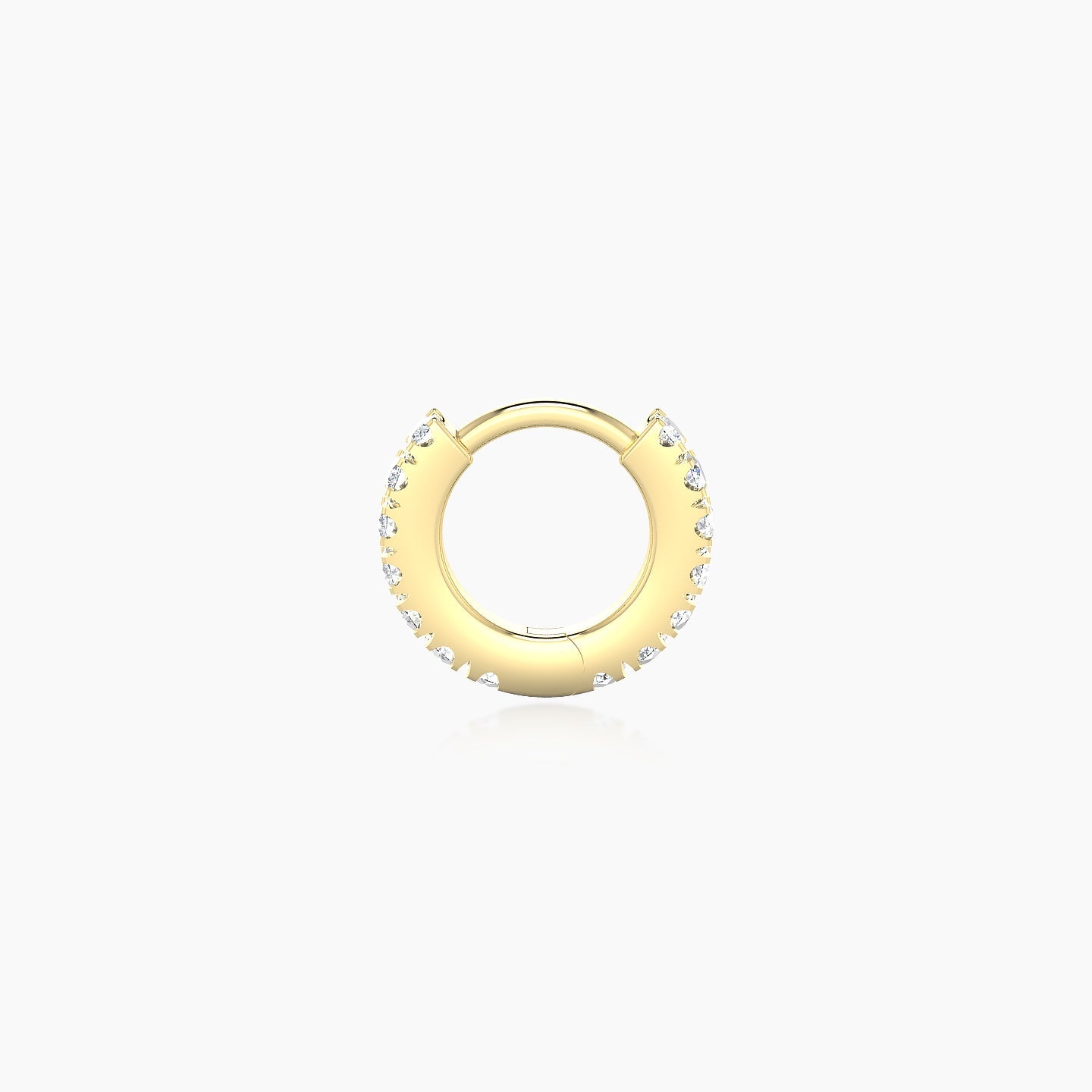 Terra | 18k Yellow Gold 5 mm Diamond Hoop Piercing