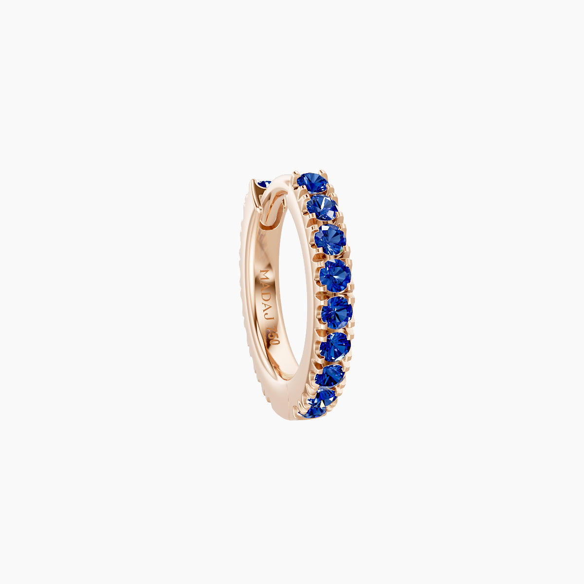 Terra | 18k Rose Gold 6.5 mm Sapphire Hoop Piercing