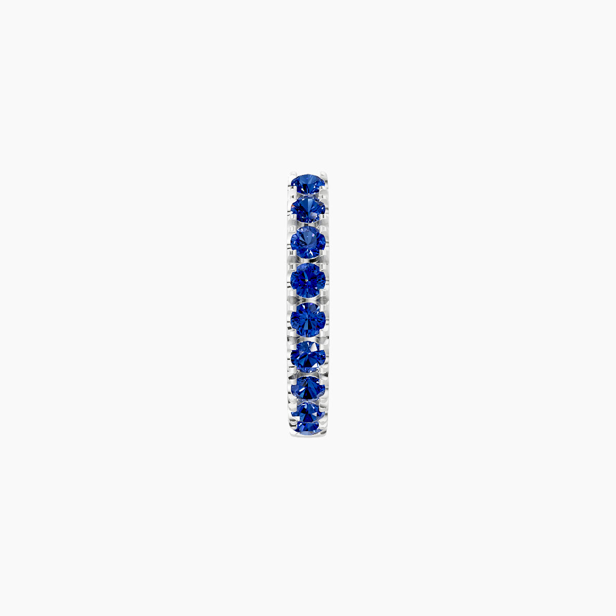 Terra | 18k White Gold 6.5 mm Sapphire Hoop Piercing