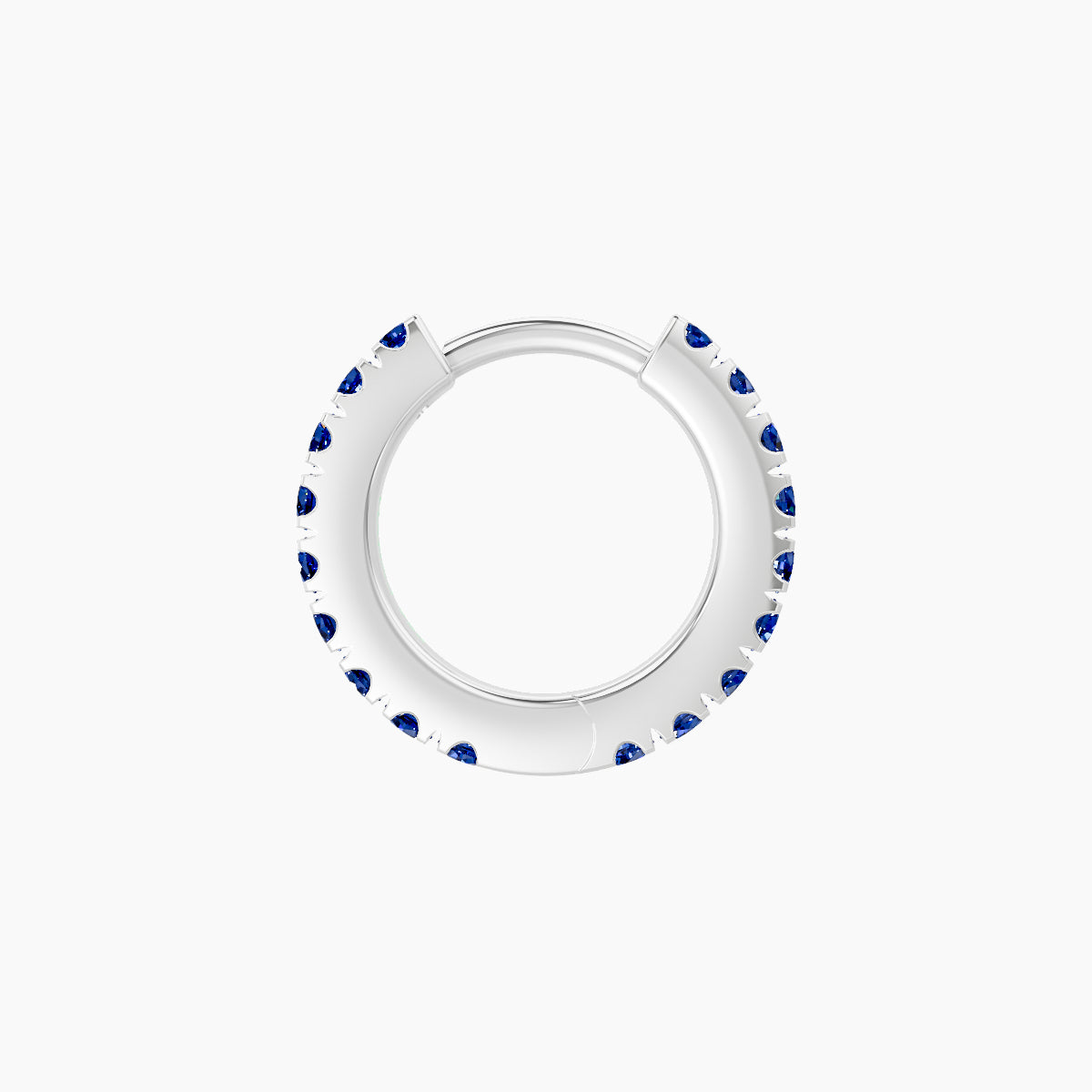 Terra | 18k White Gold 6.5 mm Sapphire Hoop Piercing