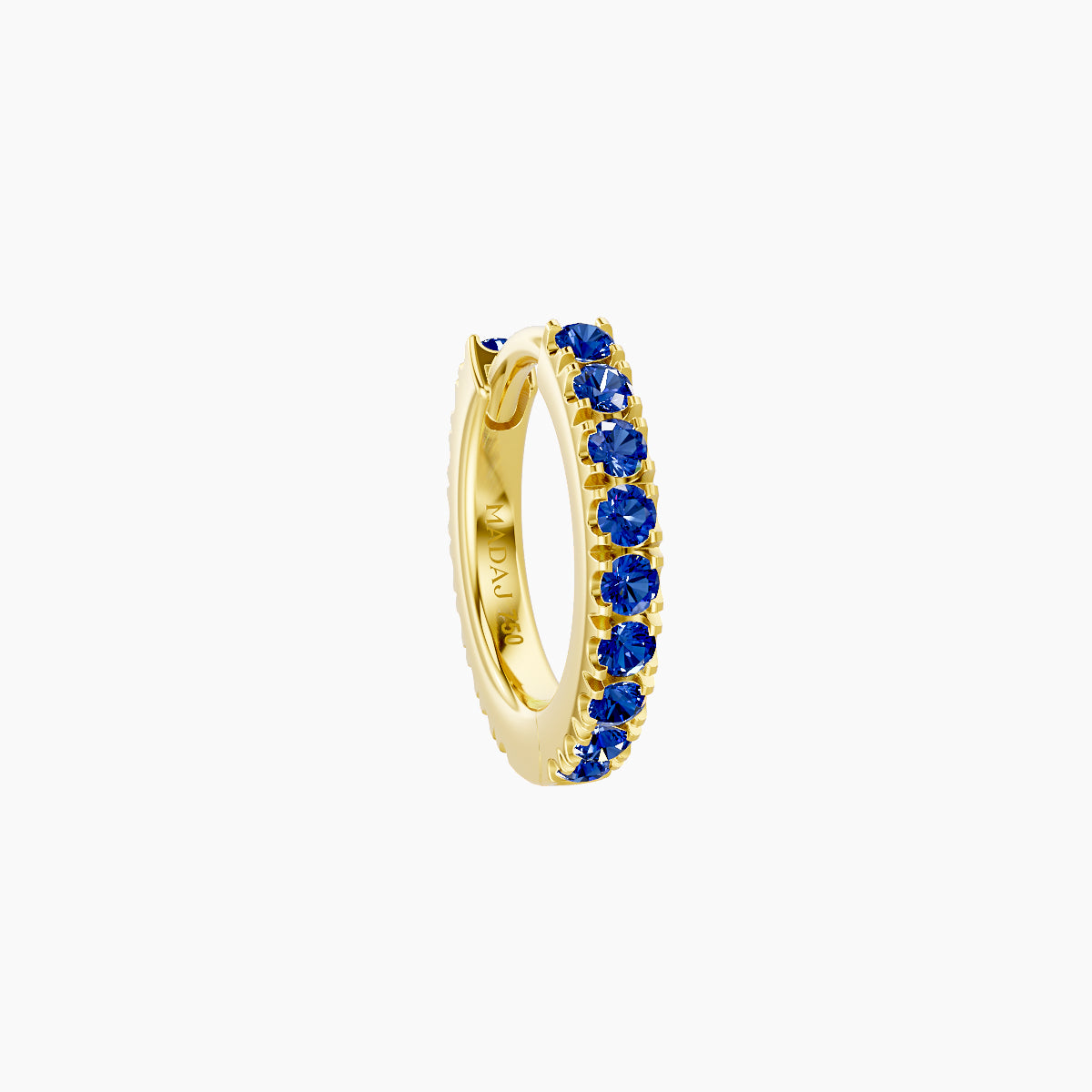 Terra | 18k Yellow Gold 6.5 mm Sapphire Hoop Piercing