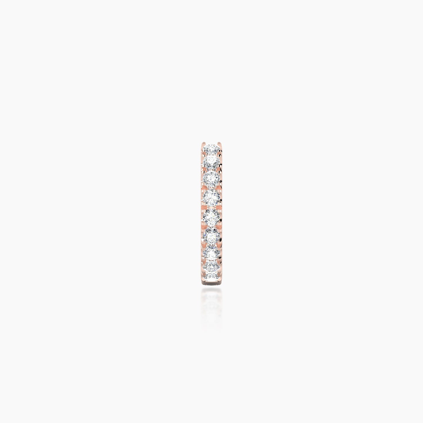 Terra | 18k Rose Gold 6.5 mm Diamond Hoop Piercing