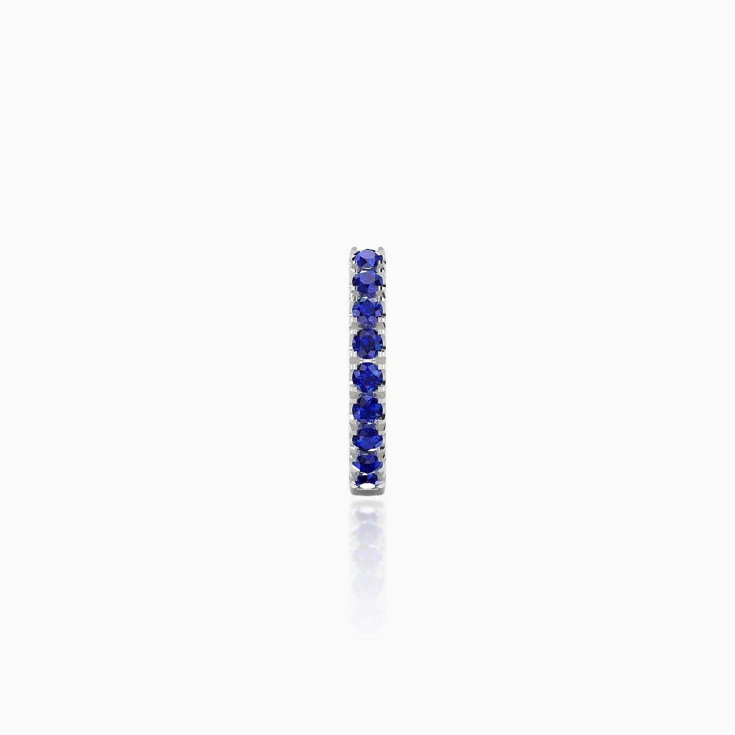 Terra | 18k White Gold 6.5 mm Sapphire Hoop Piercing