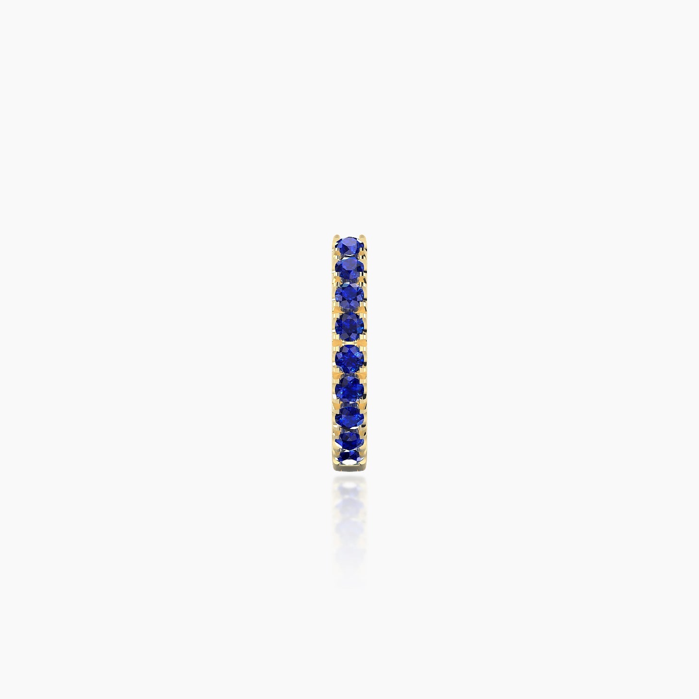 Terra | 18k Yellow Gold 6.5 mm Sapphire Hoop Piercing