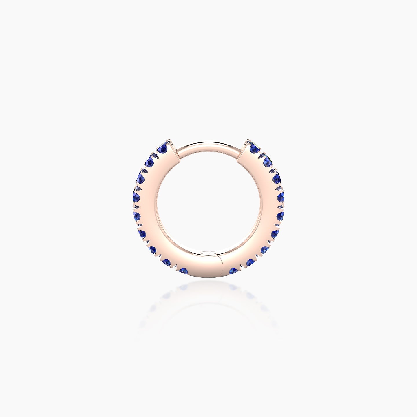 Terra | 18k Rose Gold 6.5 mm Sapphire Hoop Piercing