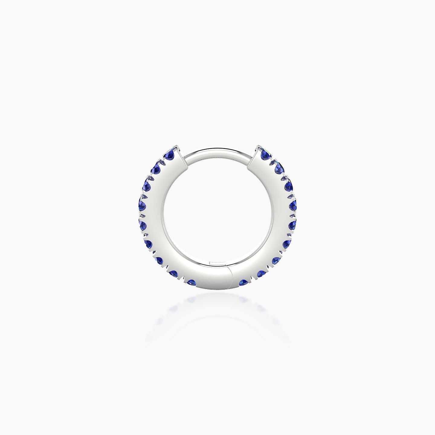 Terra | 18k White Gold 6.5 mm Sapphire Hoop Piercing