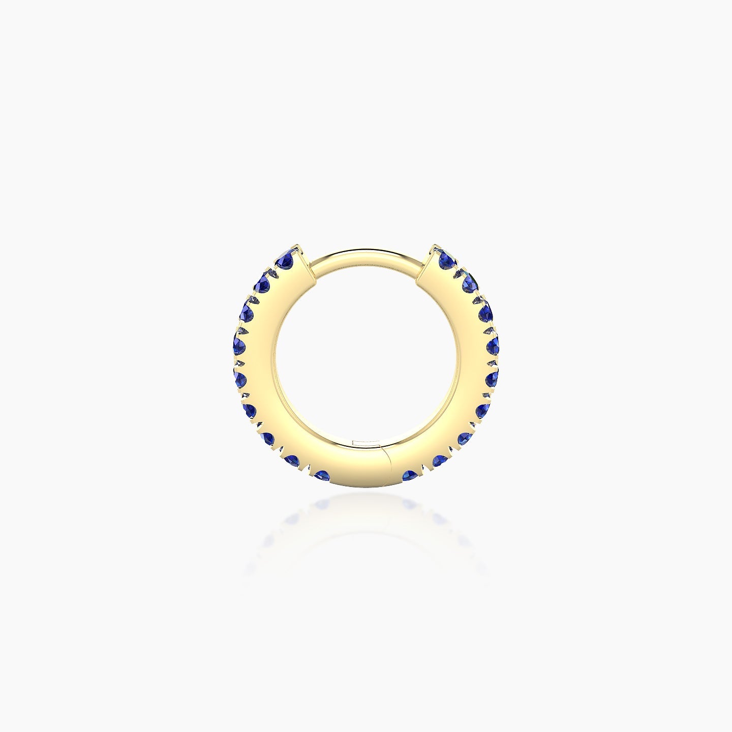 Terra | 18k Yellow Gold 6.5 mm Sapphire Hoop Piercing