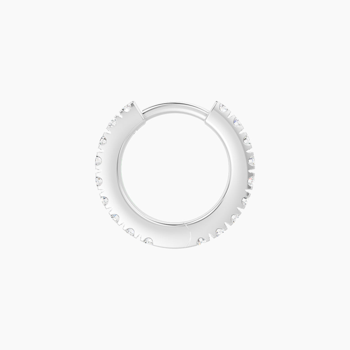 Terra | 18k White Gold 6.5 mm Diamond Nose Ring Piercing