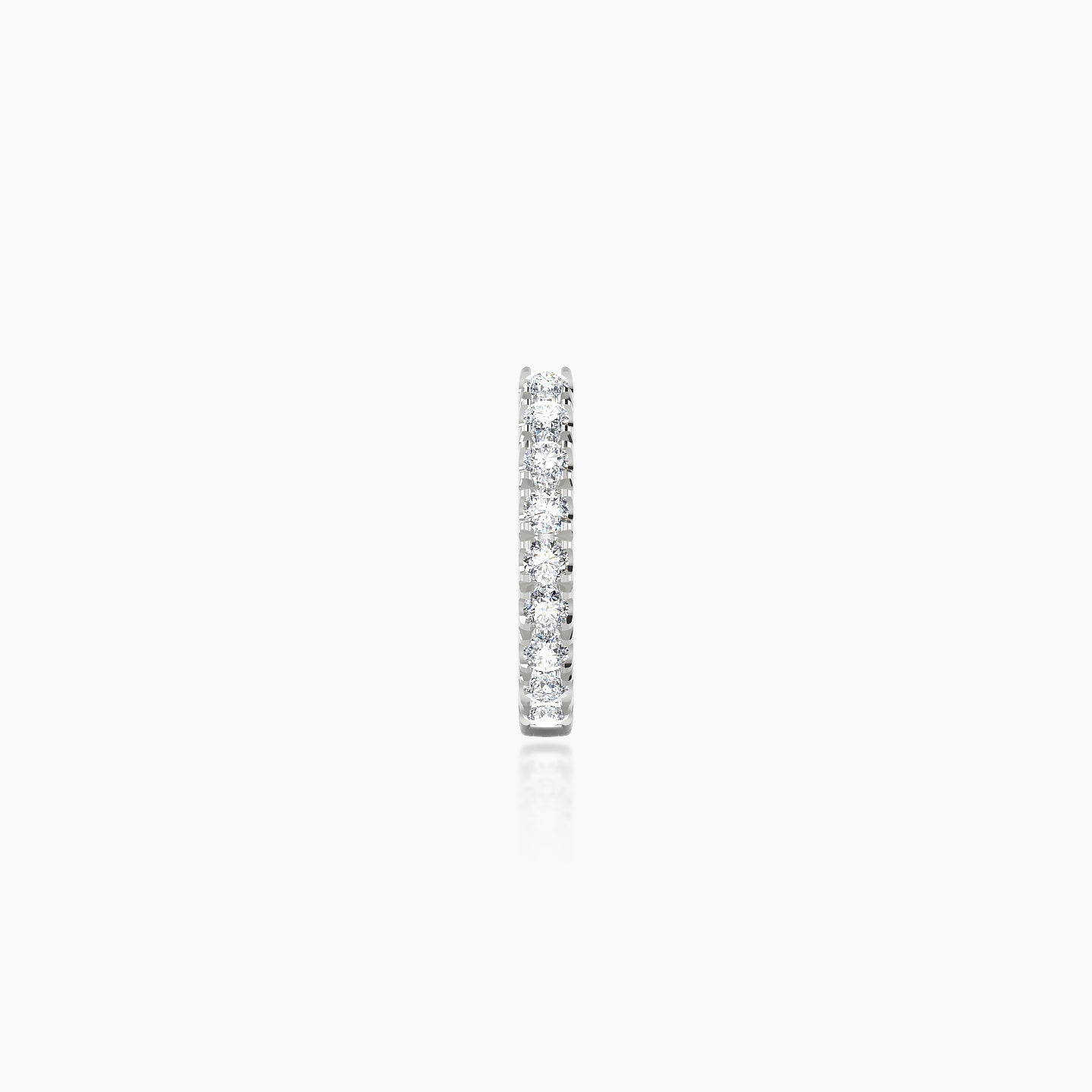 Terra | 18k White Gold 6.5 mm Diamond Nose Ring Piercing