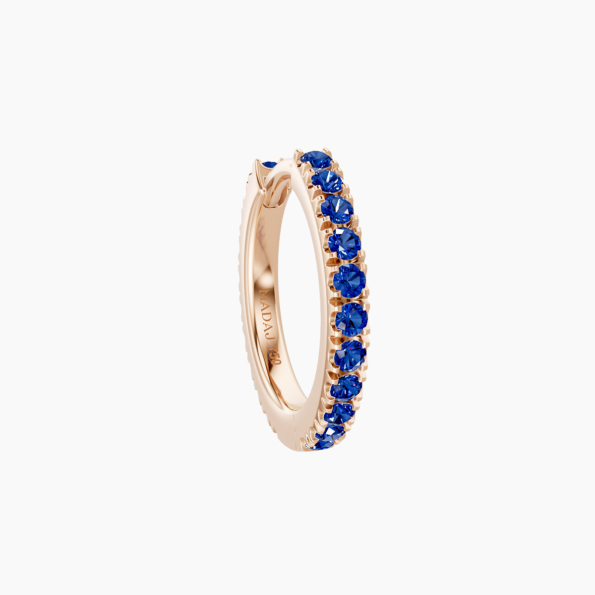 Terra | 18k Rose Gold 8 mm Sapphire Hoop Piercing