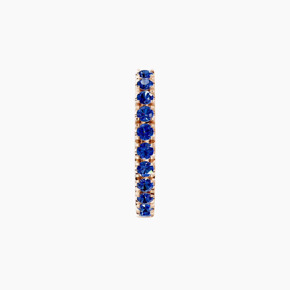 Terra | 18k Rose Gold 8 mm Sapphire Hoop Piercing
