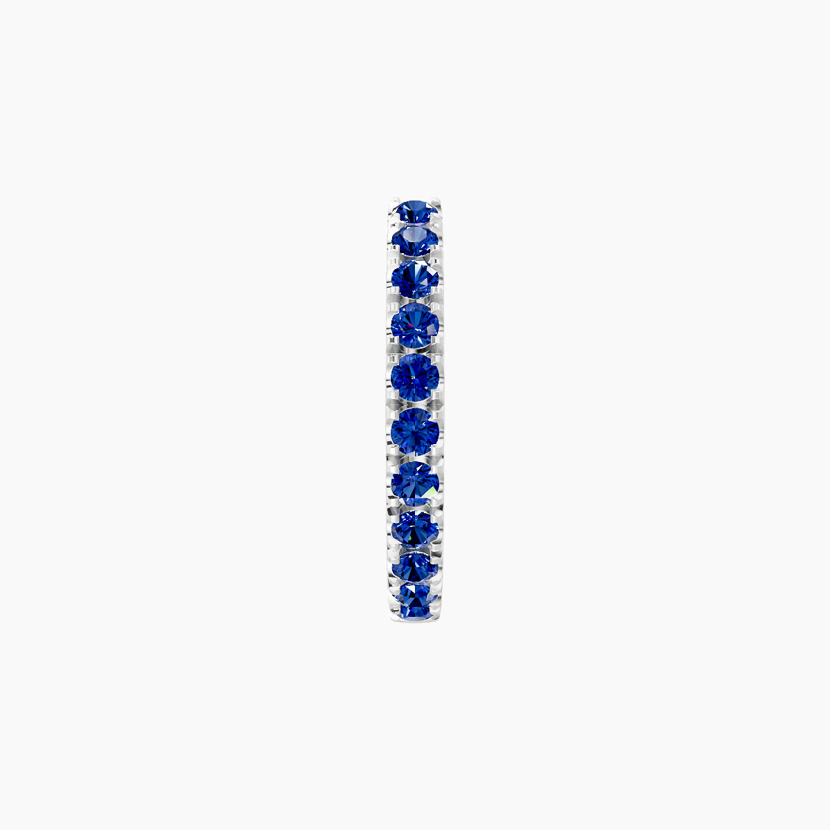 Terra | 18k White Gold 8 mm Sapphire Hoop Piercing