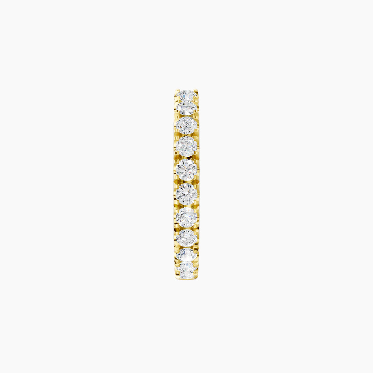 Terra | 18k Yellow Gold 8 mm Diamond Hoop Piercing