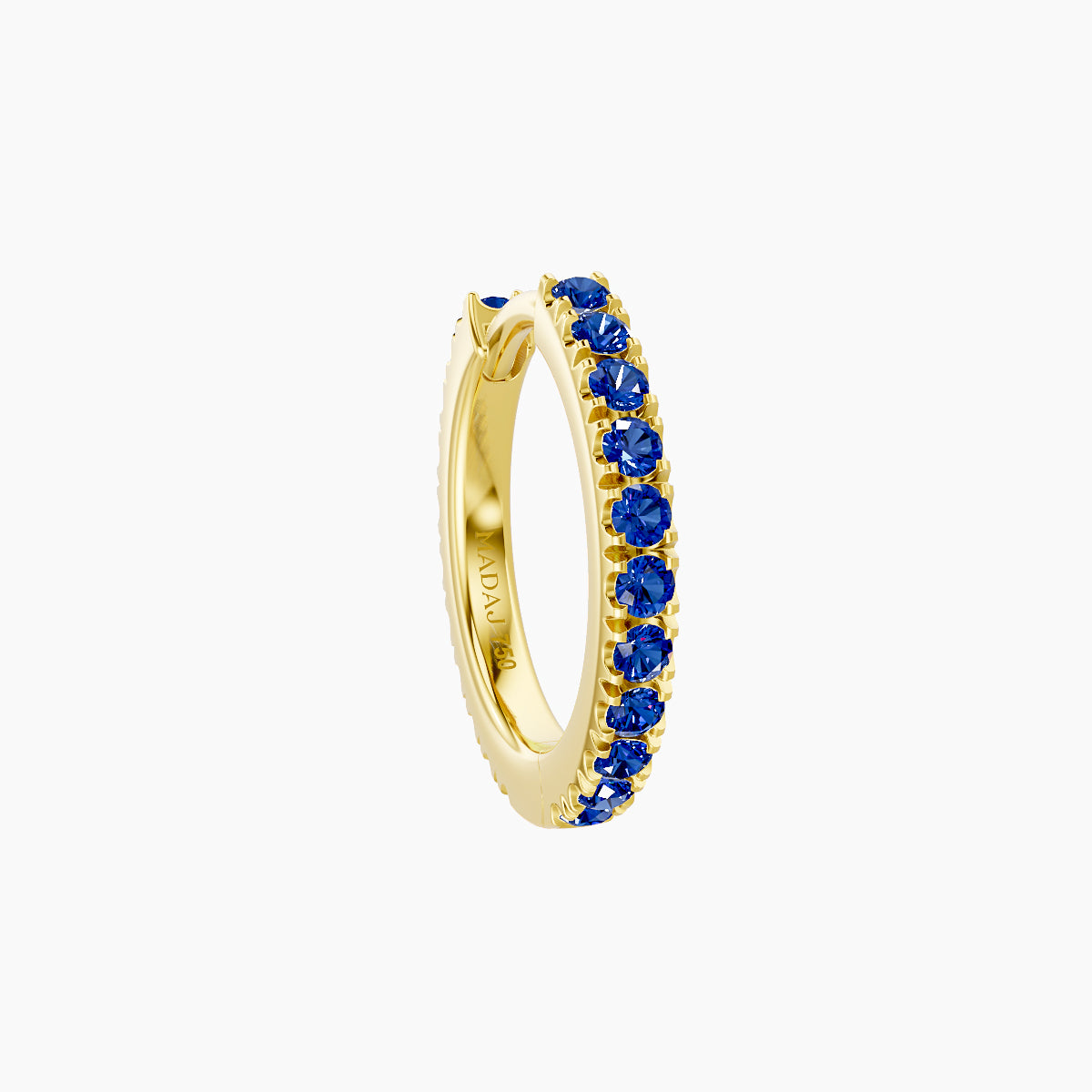 Terra | 18k Yellow Gold 8 mm Sapphire Hoop Piercing