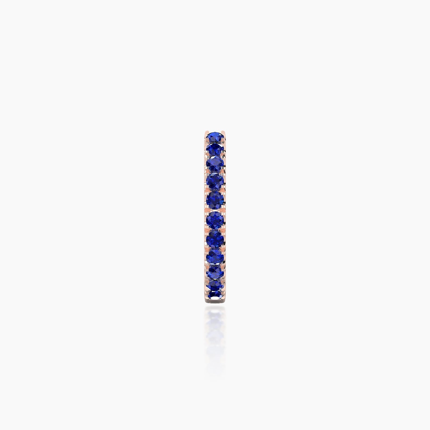 Terra | 18k Rose Gold 8 mm Sapphire Hoop Piercing