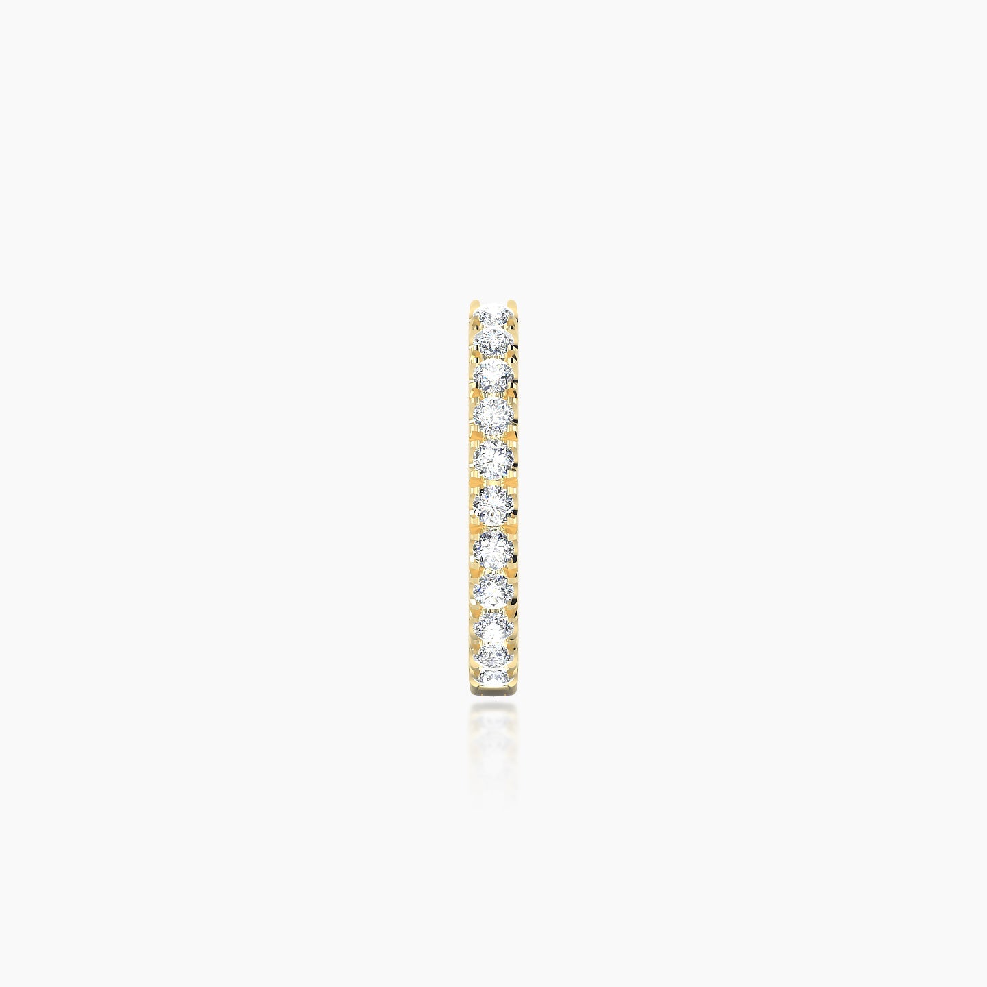 Terra | 18k Yellow Gold 8 mm Diamond Hoop Piercing