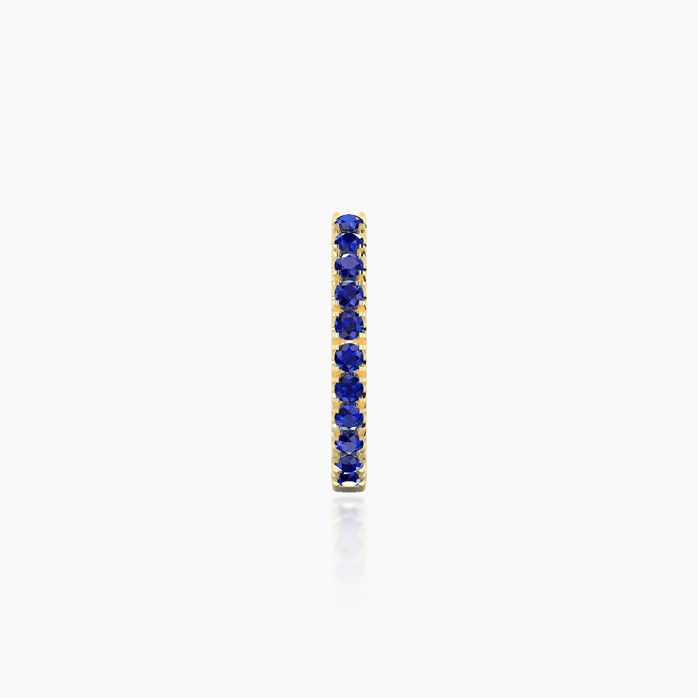 Terra | 18k Yellow Gold 8 mm Sapphire Hoop Piercing