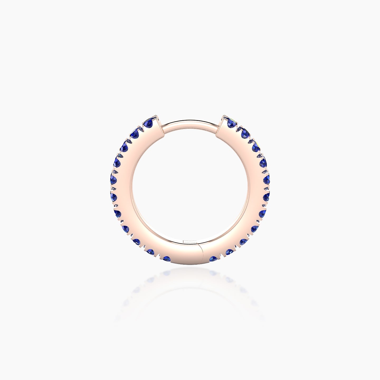 Terra | 18k Rose Gold 8 mm Sapphire Hoop Piercing