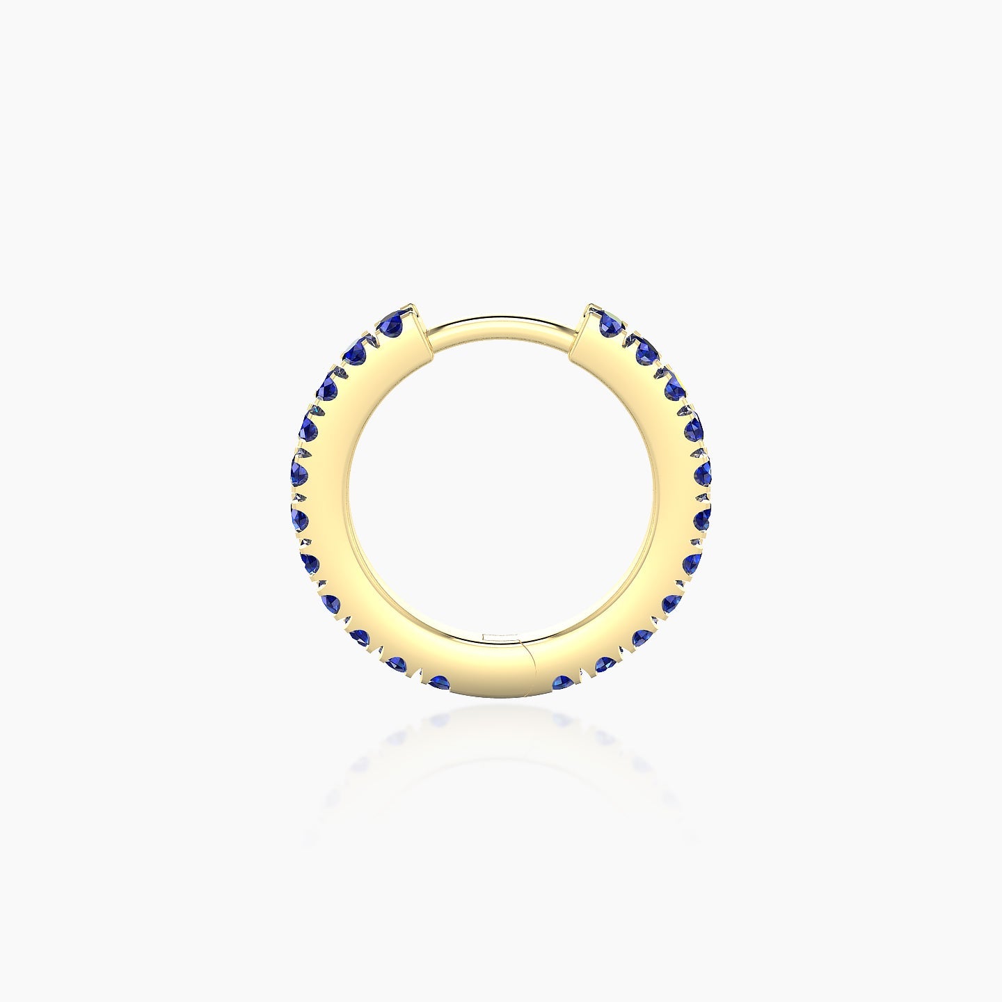 Terra | 18k Yellow Gold 8 mm Sapphire Hoop Piercing