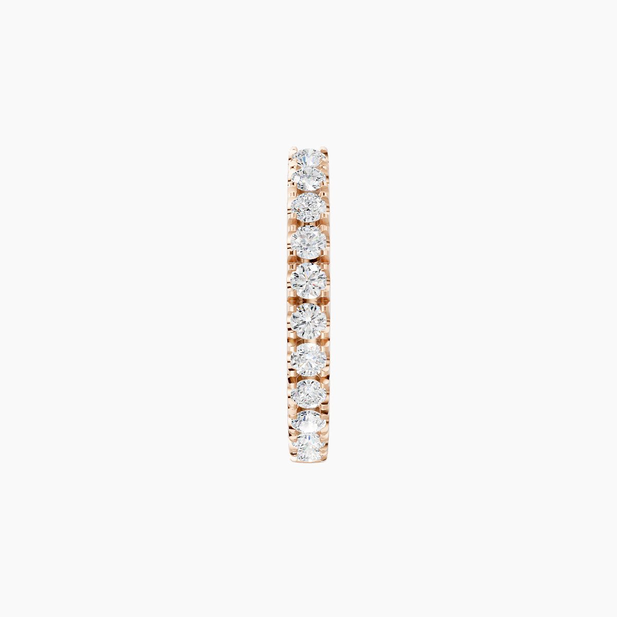 Terra | 18k Rose Gold 8 mm Diamond Nose Ring Piercing